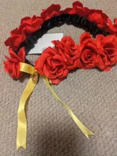 ディズニー＊ベル風花冠カチューム（※タグ付未使用1500）