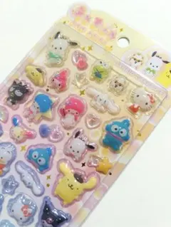 正規品　うるちゅるポップシール はぴだんぶい　サンリオ