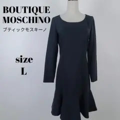 【a2498】BOUTIQUE MOSCHINO 美品 長袖 ワンピース 42のサムネイル