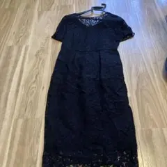 kaene 黒 レース ワンピース サイズ38
