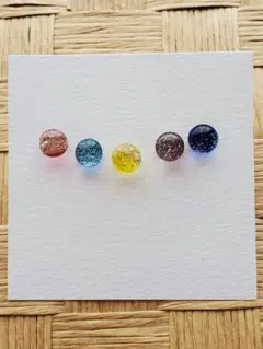 琉球ガラスのピアス5点セット☆No.827