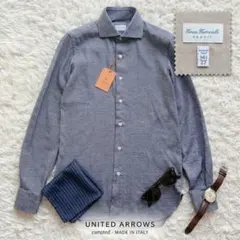 新品 タグ付 別注ユナイテッドアローズ×エリコフォルミコラ イタリア製 シャツ