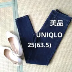 UNIQLO　ダークブルー スキニーデニム 25(63.5)
