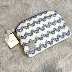 【未使用級・タグ付き】DAR AMAL モロッコ刺繍 ポーチ ラフィア風のサムネイル