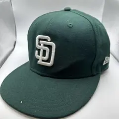 ◆5553 NEW ERA サンディエゴ・パドレス キャップ グリーン