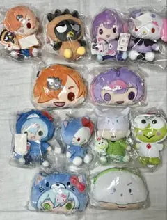 日常組 サンリオ ぬいぐるみ ポーチ ぺいんと クロノア しにがみ トラゾーのサムネイル