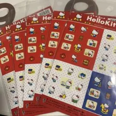 レトロ ハローキティ 同柄シール5枚セット