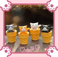 猫 置物 雑貨 飾り インテリア アイス ねこ 小物 セット 可愛い ギフト