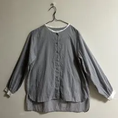 and myera アンドマイラ　バンドカラー　ブラウス