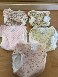 布オムツカバー 5枚セット 水玉　魚など