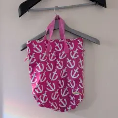 VIVA HEART ピンク アンカー柄 シューズバッグのサムネイル