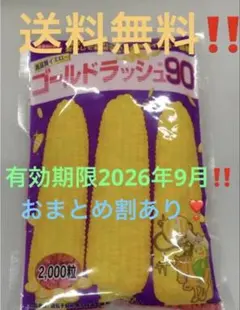 2026年最新】スイートコーン 種 ゴールドラッシュ 90 【2000粒】の人気