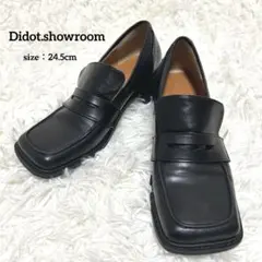 新品未使用】Didot.showroom スクエアヒールローファー - メルカリ