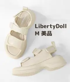 LibertyDoll 厚底 スポーツサンダル サンダル 夏 軽量 ベルクロ Mのサムネイル