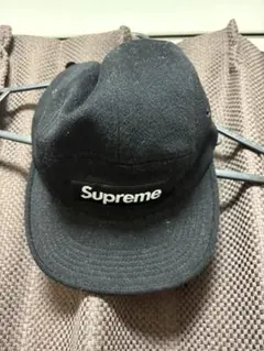 Supreme ブラックキャップ ウール100%