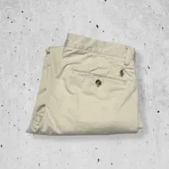 ポロラルフローレンポロチノパンベージュストレッチスリムポニー刺繍ロゴW30L30