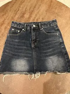 デニム ダメージミニスカート
