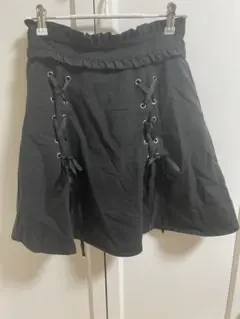 地雷系 黒 フレアスカパン