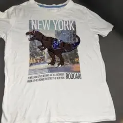 130cm相当★H&M スパンコール恐竜プリント Tシャツのサムネイル