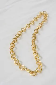 ゴールドリンクチェーンネックレス