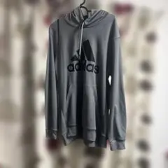 adidas アディダス プルオーバーパーカー グレー