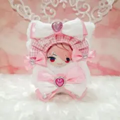 にじぱぺっと ぬい服 きぐるみ 10cm ねこ　ピンク