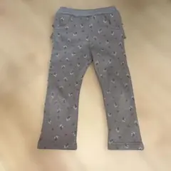 花柄　フリル　裏起毛