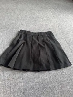GU プリーツミニスカート ブラック S