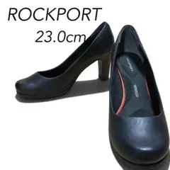 【美品】ROCKPORT ロックポート パンプス 23.0cm ブラック レザーのサムネイル