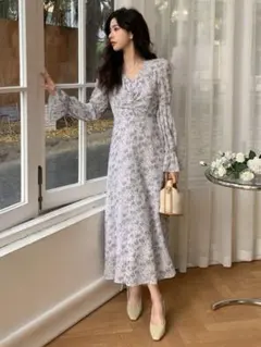 【新品♡美品】DAZY 花柄 シフォン　ワンピース