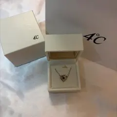 4℃ ハートモチーフ ネックレス 2月誕生石のサムネイル