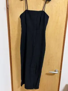 ZARA ブラックキャミワンピース スリット入り