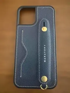 【美品】HANATORA iPhone12 ProMax ケース ネイビー