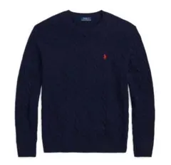 【るい様専用】ラルフローレン ケーブルニット ウールカシミヤセーター ネイビー