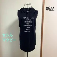 セシルマクビー　トップス　ノースリーブ　パーカー　インナー付き　Mのサムネイル