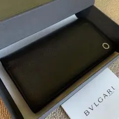 正規品⭐️美品⭐️BVLGARI ブルガリ　男女兼用　ロングウォレット　財布　黒