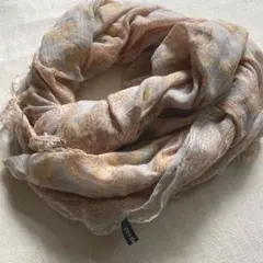 【美品】パドカレ pas de calais 大判 ストール 花柄デザインのサムネイル