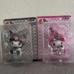 マイメロ クロミ Happyくじ A賞 フィギュア おすわり2個セット