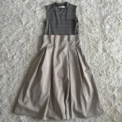 CECIL McBEE ロングワンピース　ドッキング　ノースリーブ　M