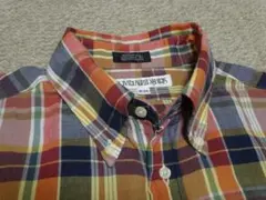 美品　ユナイテッドアローズ別注　インディビジュアライズドシャツ　L位　ワイド