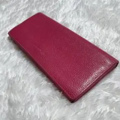 ロンシャン　長財布　レザー　ピンク　レッドのサムネイル