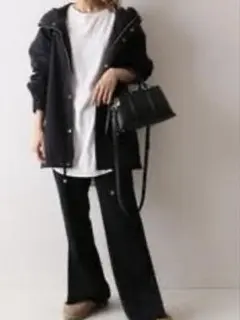 FRAMeWORK C/PEフードミドルブルゾン