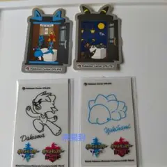 ポケモン、シール、ステッカー、オンラインくじ景品４点セット。