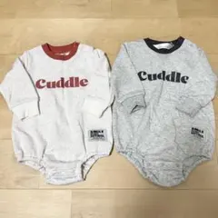 裏毛ネップロゴロンパース