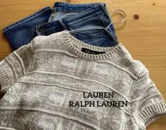 新品　LAUREN RALPH LAURENコットンリネンサマーニット　手洗い可のサムネイル