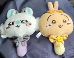 超まじかるちいかわ　ぬいぐるみミラー　モモンガ うさぎ セット