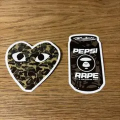 A BATHING APE COMME des GARCONS ステッカー 2枚のサムネイル