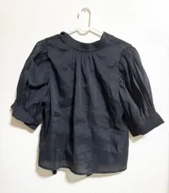 ELENCARE DUE バックリボンブラウス Blackのサムネイル