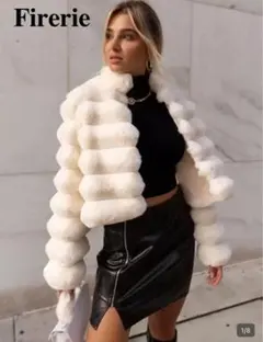 白 モコモコアウター (M)