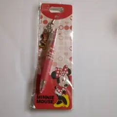 ディズニーストア ミニーマウス ボールペン チャーム付
